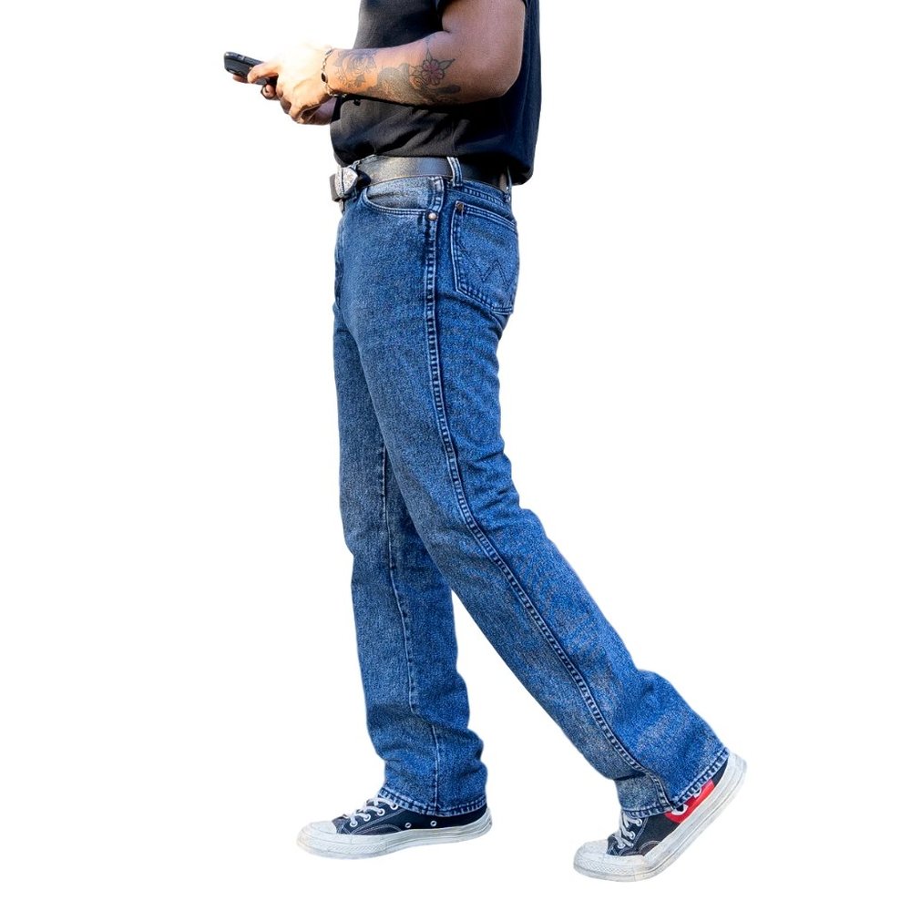 Vintage Wrangler Acid Wash Bootcut Jeans 34x32